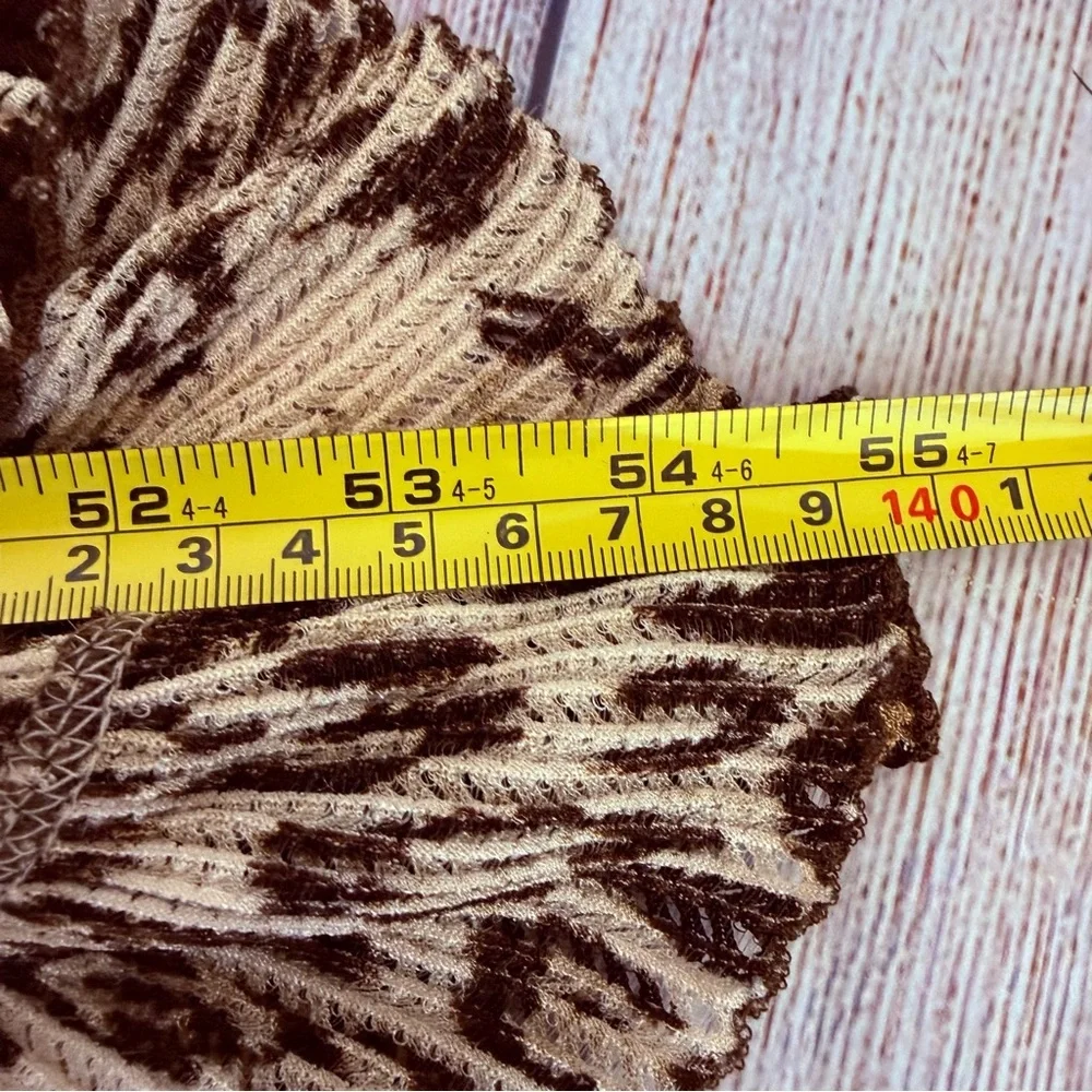 CHICO’S Animal Print Ruffle Scarf